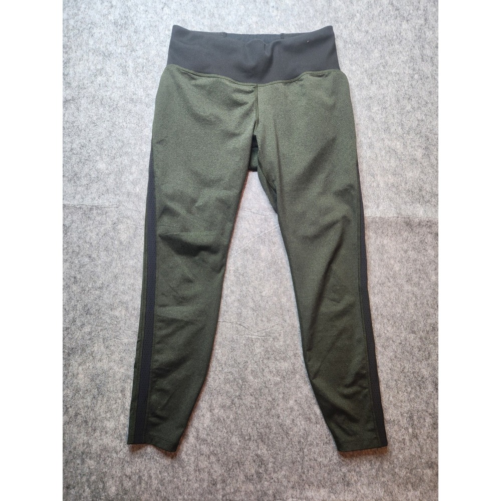 REI Co-op Womens Co-op Pursuit Leggings Olive Green Black Ribbed‎